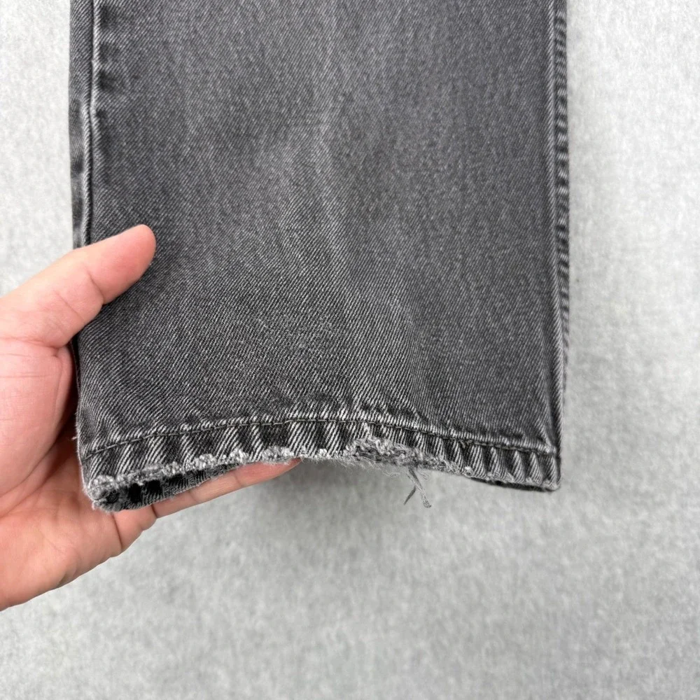 Vintage Levis 505 Jeans‎ Mens Fits 36x29 Black Denim Faded Straight Leg Casual